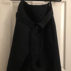 Ted Baker SOLOAA Jacquard Wrap Skirt Black
